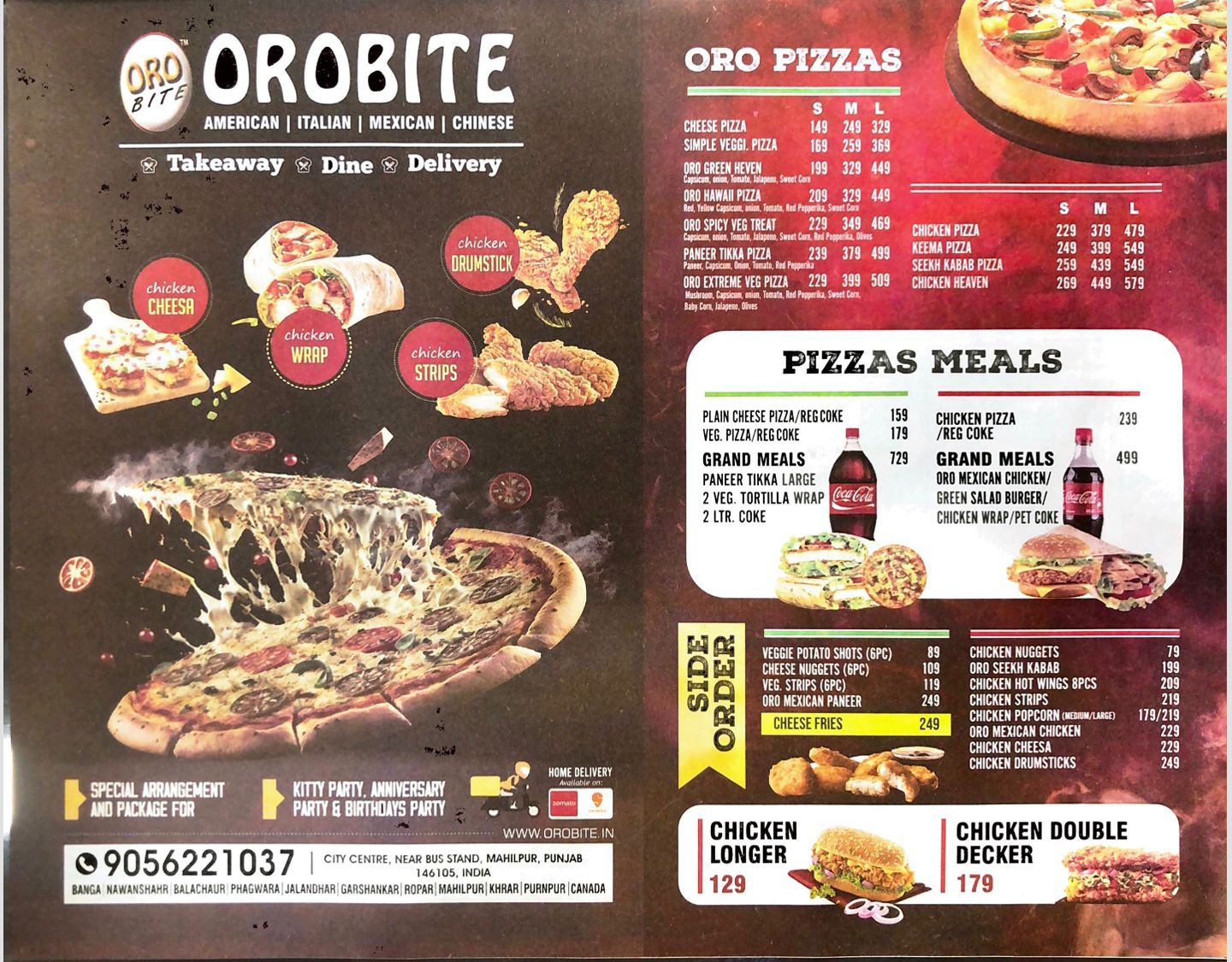 Menu Front